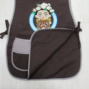 Craft Apron Mexican Artisan Little Frida Embroidered -One Size-pockets